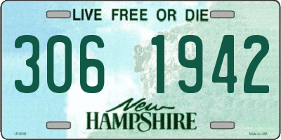NH license plate 3061942