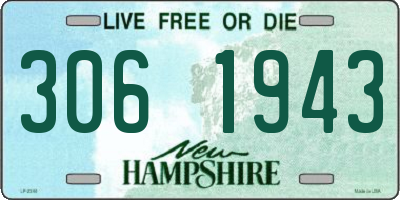 NH license plate 3061943