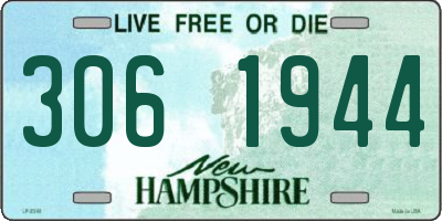 NH license plate 3061944