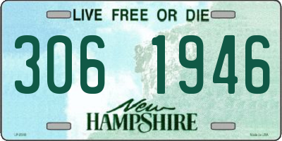 NH license plate 3061946
