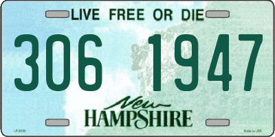 NH license plate 3061947