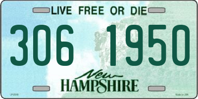 NH license plate 3061950
