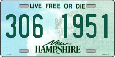 NH license plate 3061951