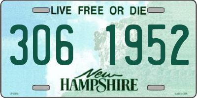NH license plate 3061952