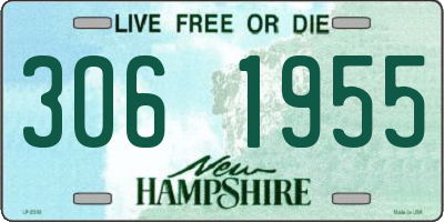 NH license plate 3061955