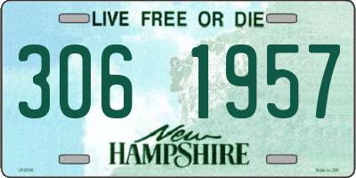 NH license plate 3061957