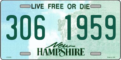 NH license plate 3061959