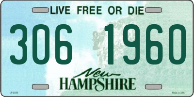 NH license plate 3061960