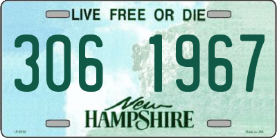 NH license plate 3061967
