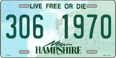 NH license plate 3061970