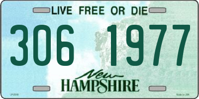 NH license plate 3061977