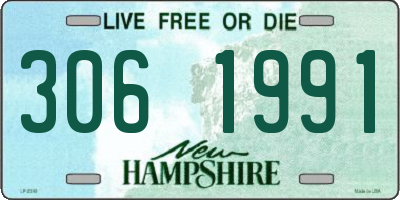 NH license plate 3061991