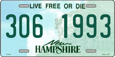 NH license plate 3061993
