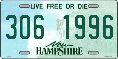 NH license plate 3061996