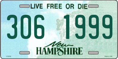 NH license plate 3061999