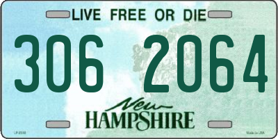 NH license plate 3062064