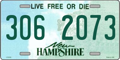 NH license plate 3062073