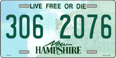 NH license plate 3062076