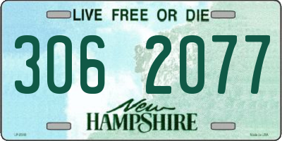 NH license plate 3062077