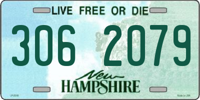 NH license plate 3062079