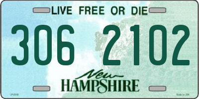 NH license plate 3062102