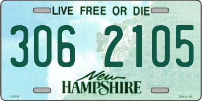 NH license plate 3062105