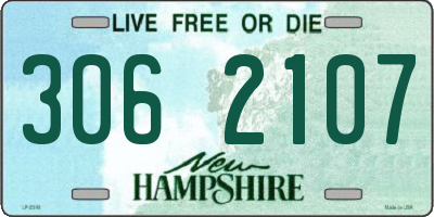 NH license plate 3062107