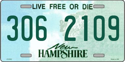 NH license plate 3062109
