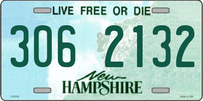 NH license plate 3062132