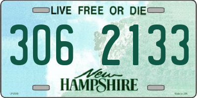 NH license plate 3062133