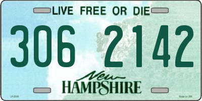 NH license plate 3062142