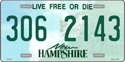 NH license plate 3062143