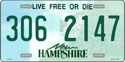 NH license plate 3062147