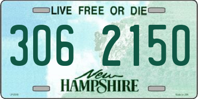 NH license plate 3062150