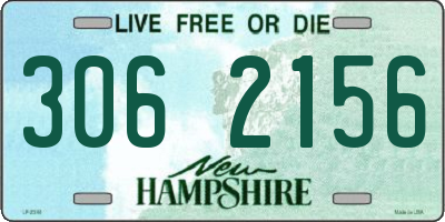 NH license plate 3062156