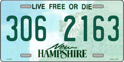 NH license plate 3062163