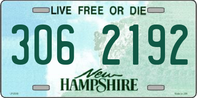 NH license plate 3062192