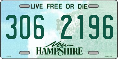 NH license plate 3062196