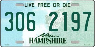 NH license plate 3062197