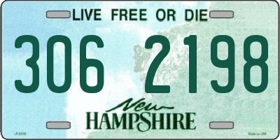 NH license plate 3062198