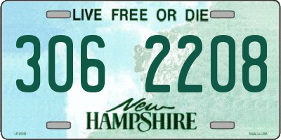 NH license plate 3062208