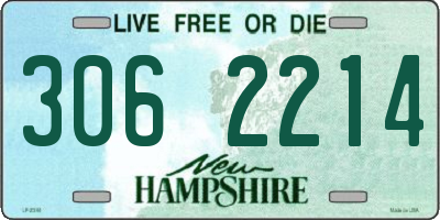 NH license plate 3062214