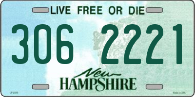 NH license plate 3062221