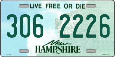 NH license plate 3062226