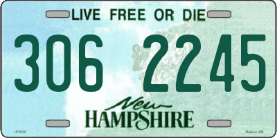 NH license plate 3062245