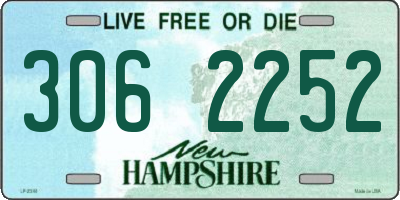 NH license plate 3062252