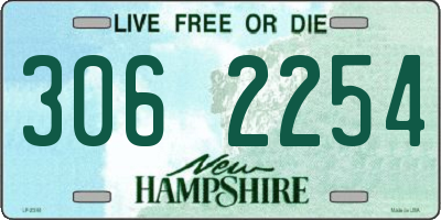 NH license plate 3062254