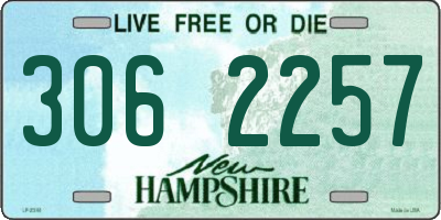 NH license plate 3062257