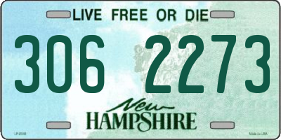 NH license plate 3062273