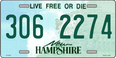 NH license plate 3062274
